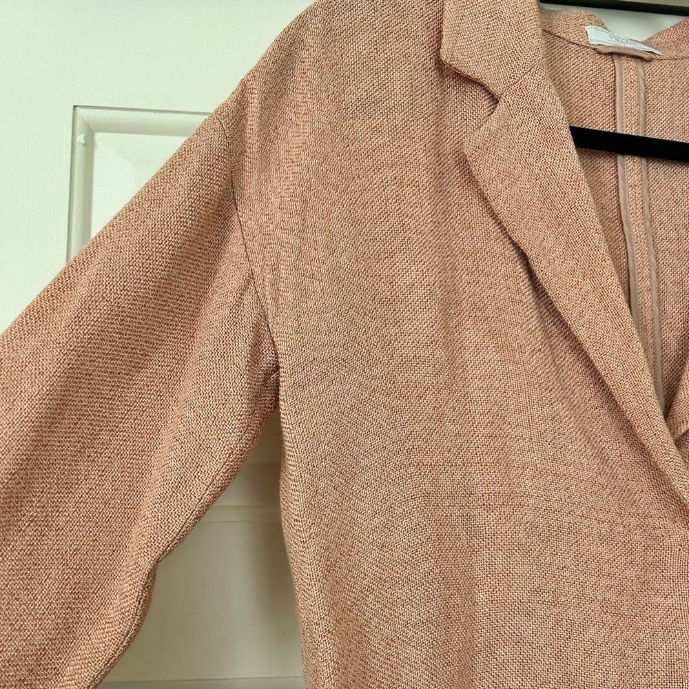 Prada Pink Textured Blazer Women Size 4 - Picture 4 of 14